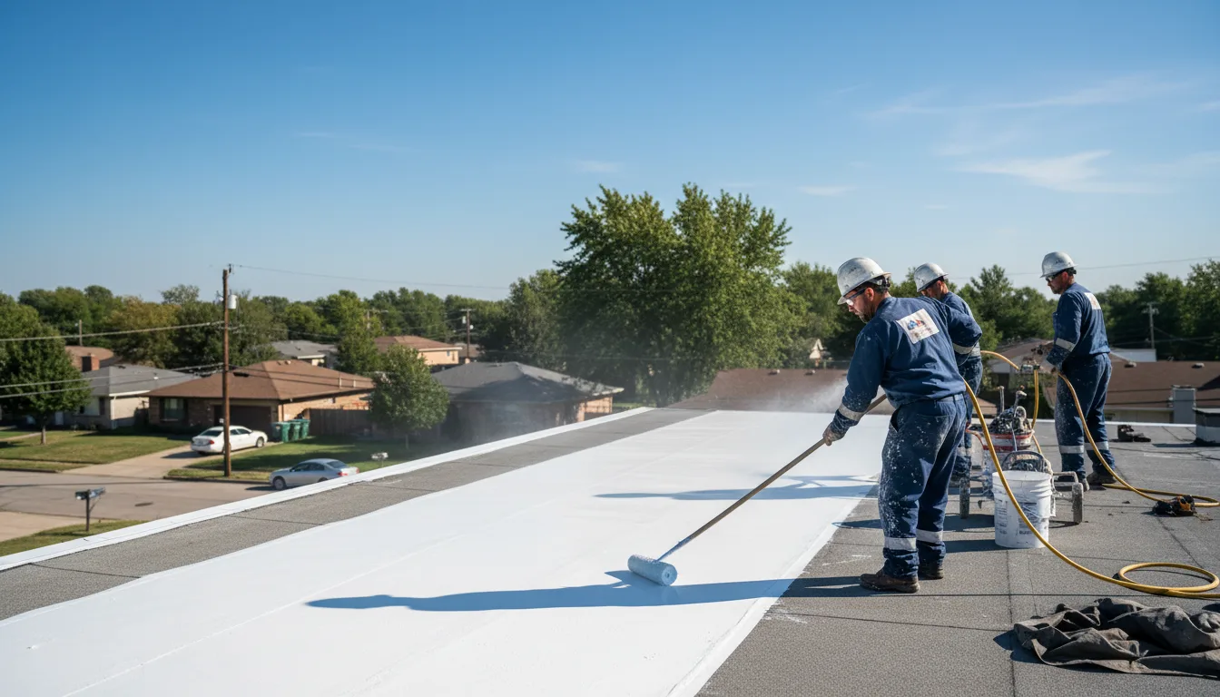 Commercial roof coating in Portageville, NY near me